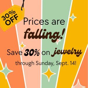 Fall Jewelry Sale Save 30%